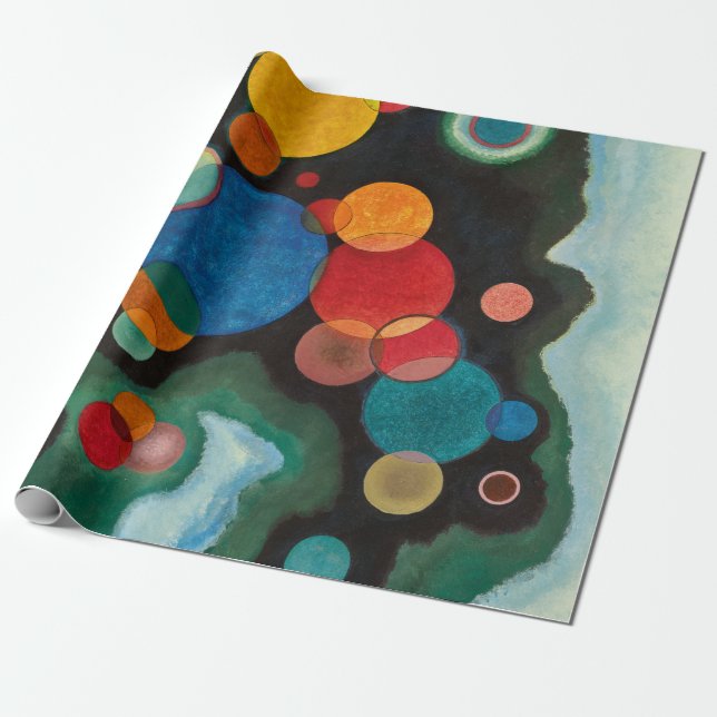 Deepened Impulse, Vertiefte Regung by Kandinsky Wrapping Paper (Unrolled)
