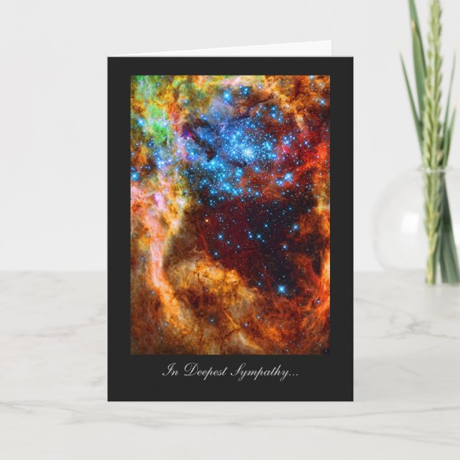 Deepest Sympathy, Bereaved - Stellar Nursery Card (Front)