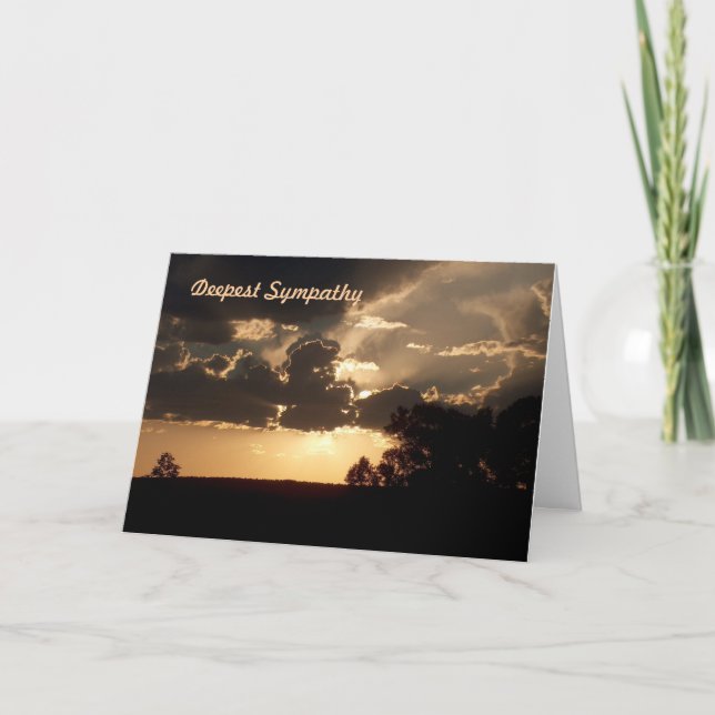 Deepest Sympathy Card (Front)