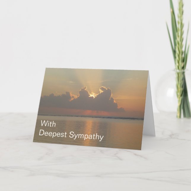 Deepest Sympathy Card for Condolences (Front)
