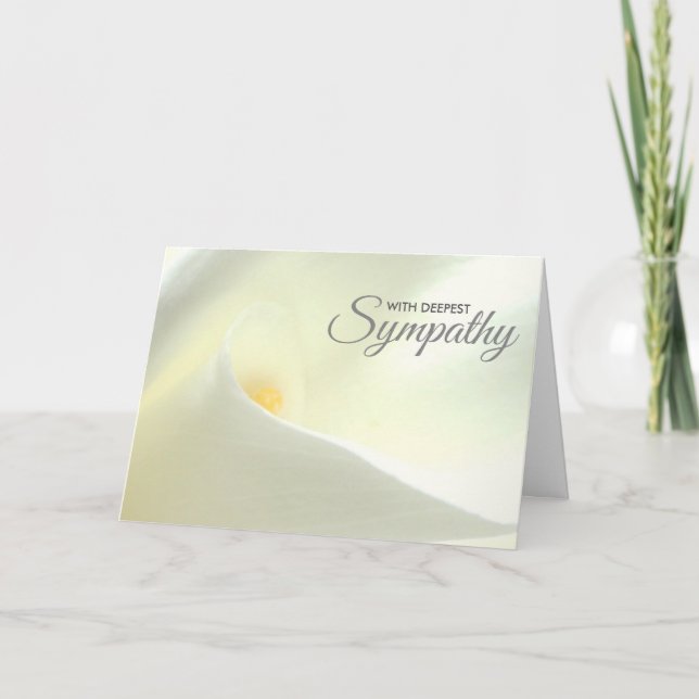 Deepest Sympathy Condolence Card (Front)