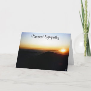 "DEEPEST SYMPATHY" FAMILY OR FRIEND CARD