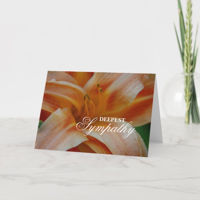 Deepest Sympathy Floral Card (Front)