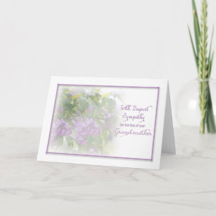 DEEPEST SYMPATHY - LOSS OF GRANDMOTHER CARD