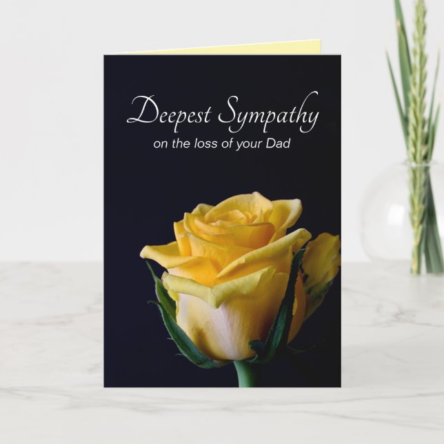 Deepest Sympathy | Loss of your Dad Father Card (Front)