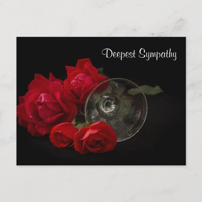 Deepest Sympathy Postcard (Front)