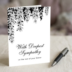 Deepest Sympathy Silver Birch Tree Branch  Card