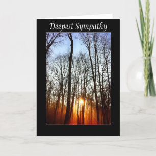 Deepest Sympathy Sunrise Card