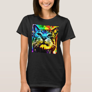 Deeply coloured cat face adorable kitten T-Shirt