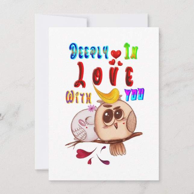 Deeply In Love With You Card (Front)