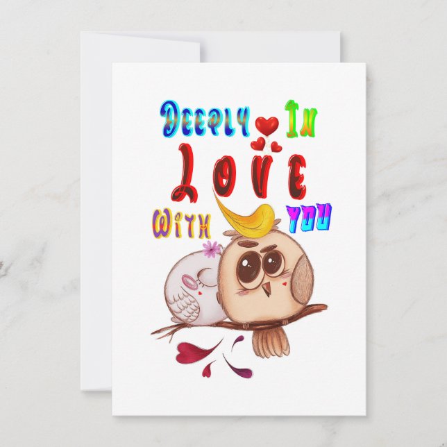 Deeply In Love With You Card (Front)