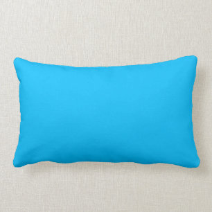 DeepSkyBlue Lumbar Pillow