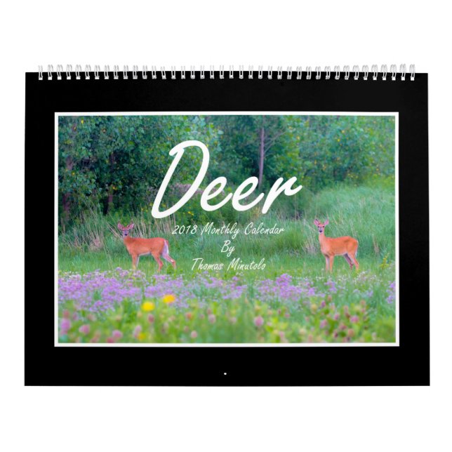 Deer 2018 Monthly Calendar By Thomas Minutolo (Cover)
