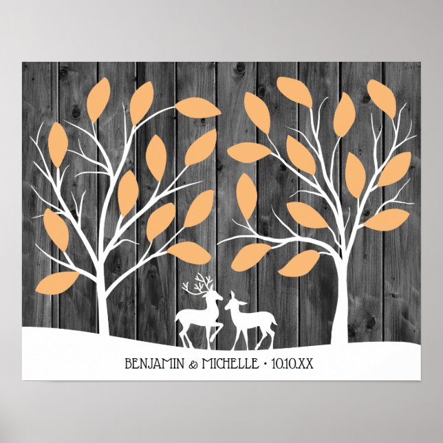 Deer - 25 Signature Guest Book Alternative (Front)