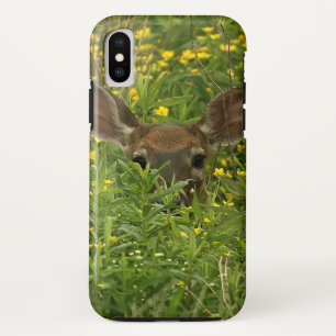 Deer Among Wildflowers iPhone Case