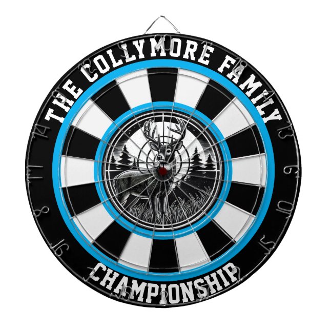 Deer and Forest Target Art Dartboard (Front)