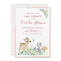 Deer and friends baby shower