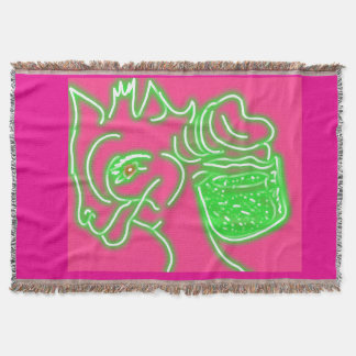  Deer and Its Pearl Magic Pouch Throw Blanket