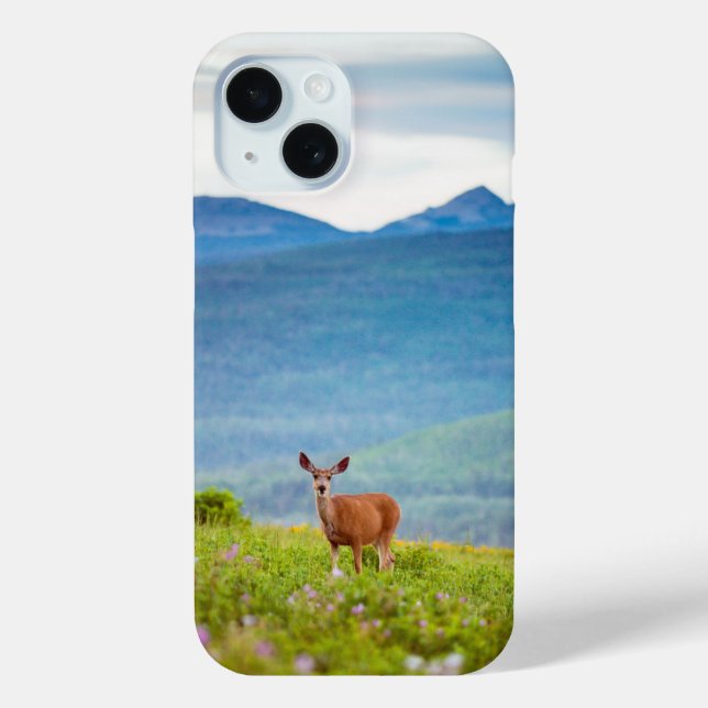 Deer and Mountains Case-Mate iPhone Case (Back)