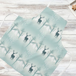 Deer and Tree Pattern Apron