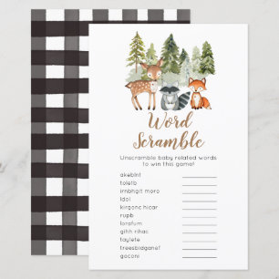 Deer animal adventure Camper Word Scramble