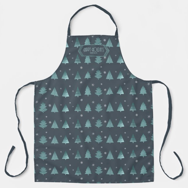 Deer Antlers Arrows Christmas Pattern V2 Tl ID863 Apron (Front)