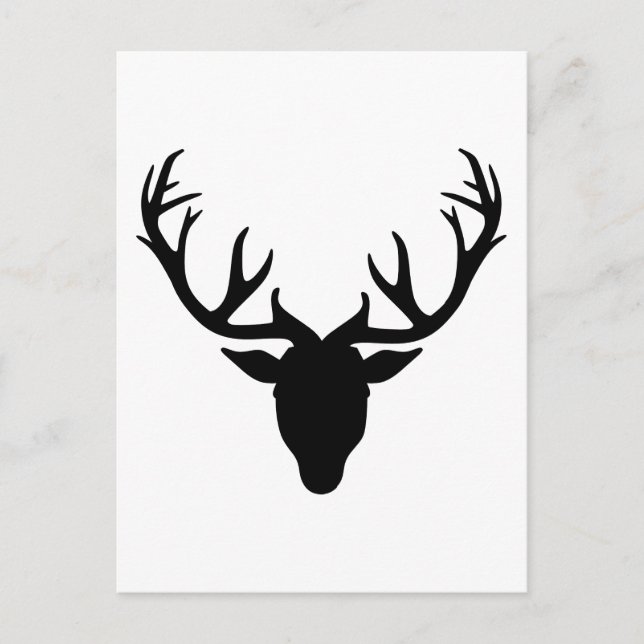 Deer antlers postcard (Front)