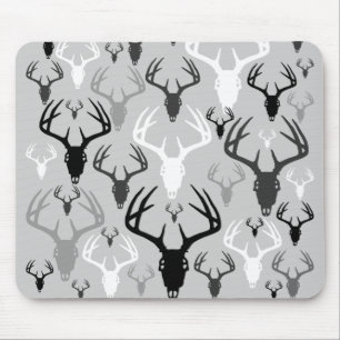 Deer Antlers Skull pattern Mouse Pad