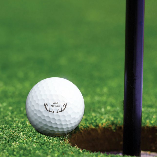 Deer Antlers & Wild Nature Golf Balls (Deer Antlers & Wild Nature Golf Balls)