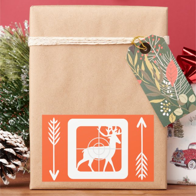 Deer Archery Season Hunter's Orange Sticker (Holiday)