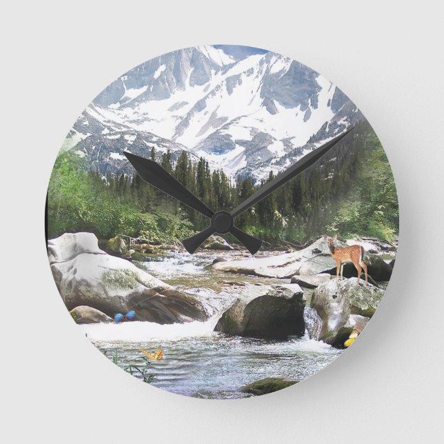 deer art clock (Front)