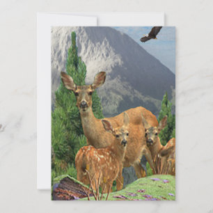Deer ARt Invitation