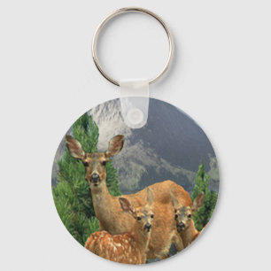 Deer art keychain