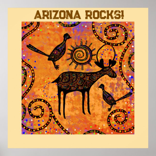 Deer Art Poster (Front)