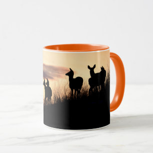 Deer At Sunset Mug