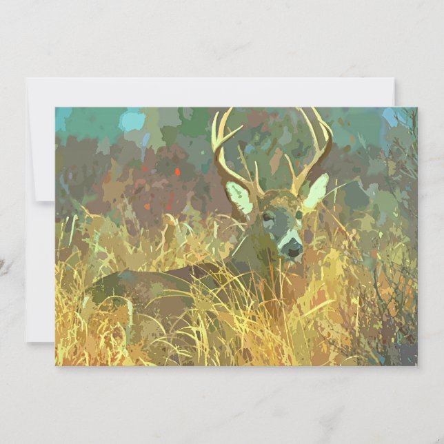 Deer avec une grande invitation à Antlers Art Reti (Devant)