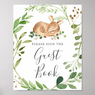 Deer Baby Shower Guestbook Sign