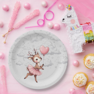 Deer Baby Shower Paper Plate