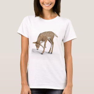 Deer Bambi Fawn Young Deer Forest Wild Cute T-Shirt