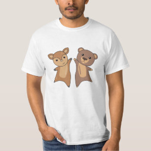 Deer Bear Forest Animals Cute Animals For Kids T-Shirt