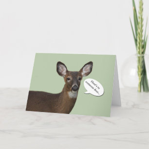 Deer birthday greeting card