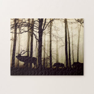 Deer-boars Jigsaw Puzzle