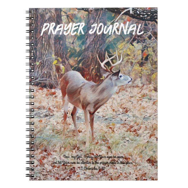 Deer Buck Art Prayer Journal (Front)