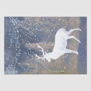 Deer Buck Snowflake Decoupage Tissue Paper