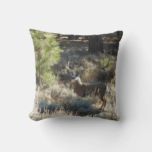 Deer, buck, wildlife, throw pillow