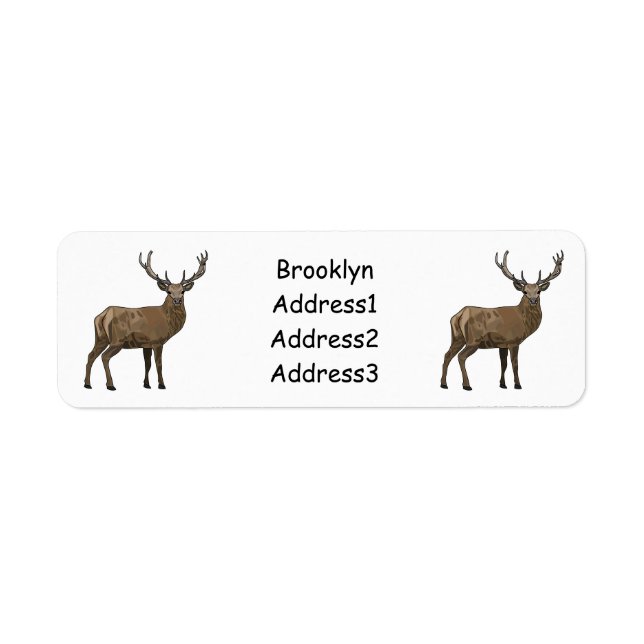 Deer cartoon illustration (Front)