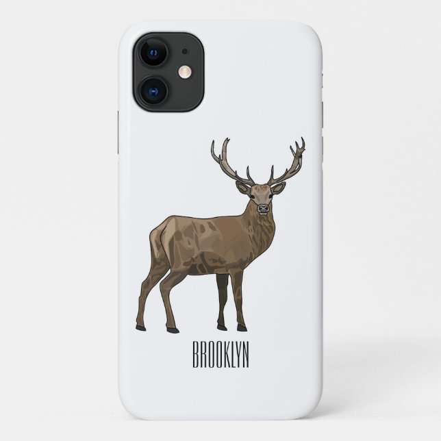 Deer cartoon illustration Case-Mate iPhone case (Back)