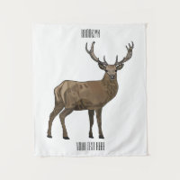 Deer cartoon illustration
