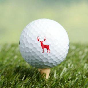 Deer Chalet Antlers Retro Stag Antlers Vintage Golf Balls