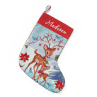 Deer Christmas Birds | Christmas Stocking